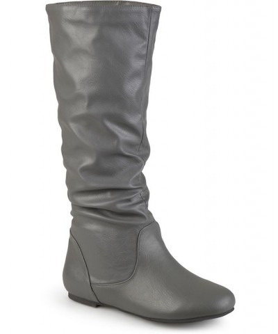 Women's Jayne Extra Wide Calf Boots Gray $45.00 Shoes