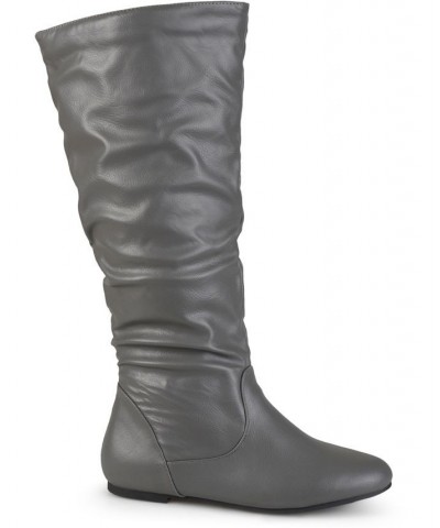 Women's Jayne Extra Wide Calf Boots Gray $45.00 Shoes