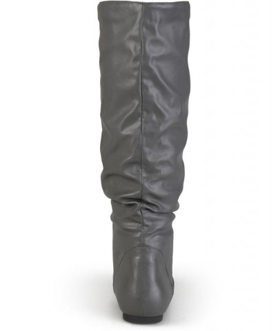 Women's Jayne Extra Wide Calf Boots Gray $45.00 Shoes