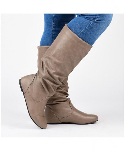 Women's Jayne Extra Wide Calf Boots Gray $45.00 Shoes