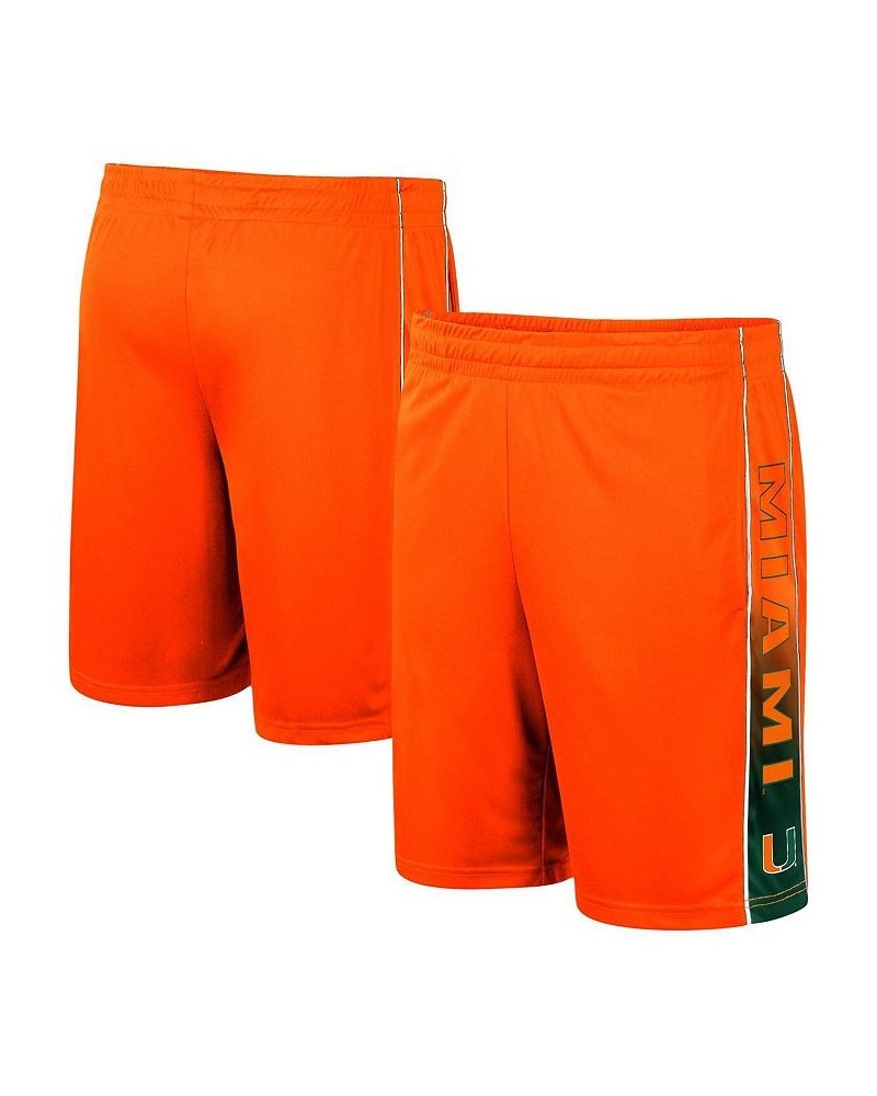 Men's Orange Miami Hurricanes Lazarus Shorts $16.00 Shorts