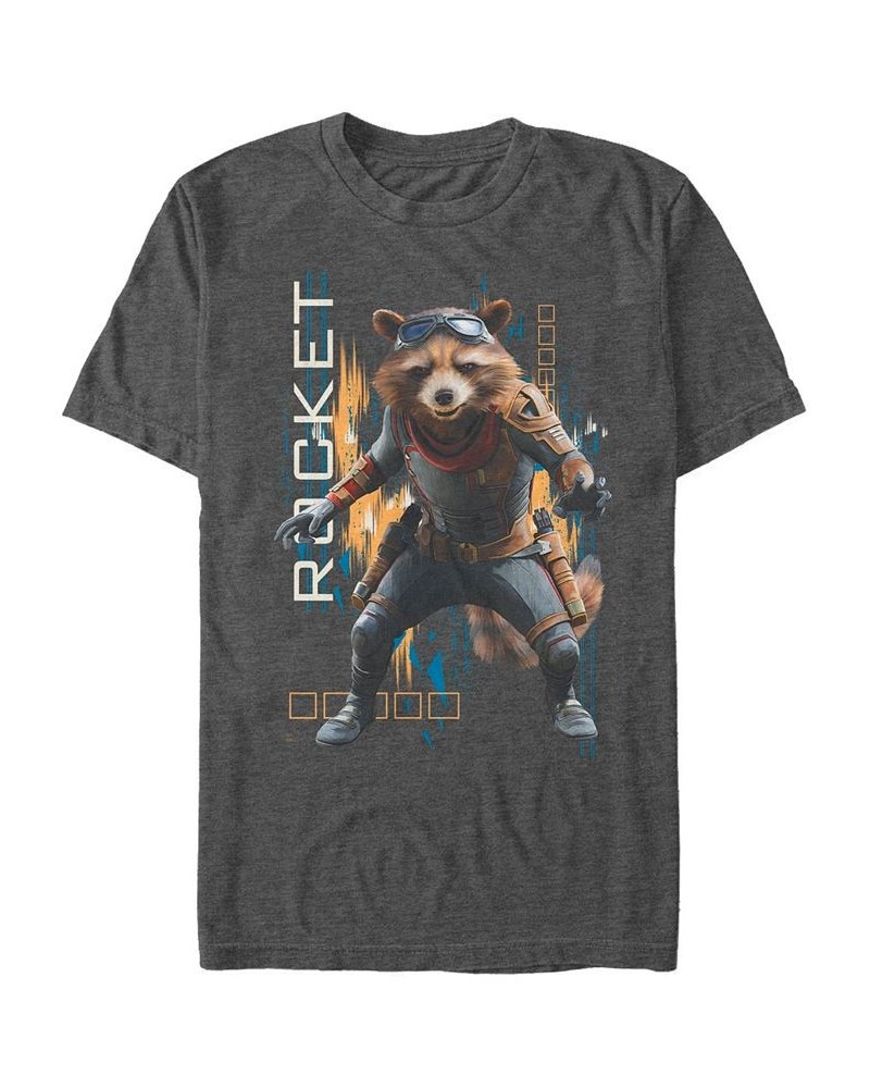 Marvel Men's Avengers Endgame Rocket Action Pose, Short Sleeve T-shirt Gray $20.29 T-Shirts