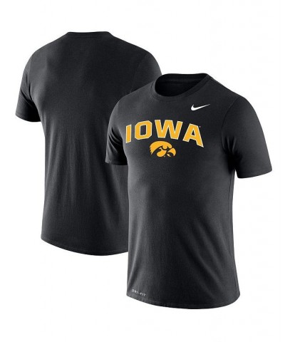 Men's Black Iowa Hawkeyes Big and Tall Legend Arch Over Logo Performance T-shirt $22.00 T-Shirts