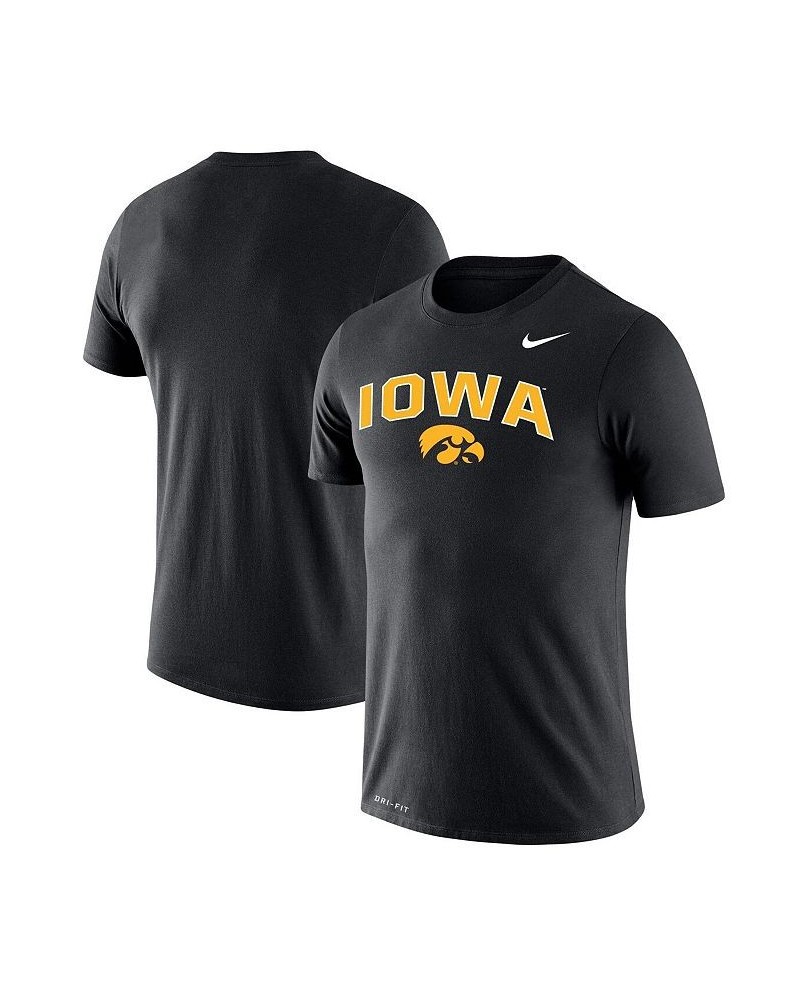 Men's Black Iowa Hawkeyes Big and Tall Legend Arch Over Logo Performance T-shirt $22.00 T-Shirts