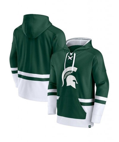 Men's Branded Green Michigan State Spartans First Battle Pullover Hoodie $33.00 Sweatshirt