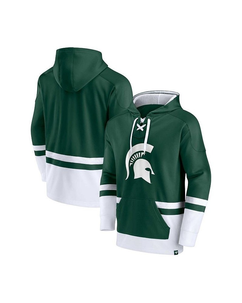 Men's Branded Green Michigan State Spartans First Battle Pullover Hoodie $33.00 Sweatshirt