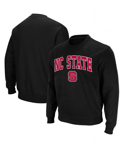 Men's Black NC State Wolfpack Arch Logo Crew Neck Sweatshirt $27.72 Sweatshirt