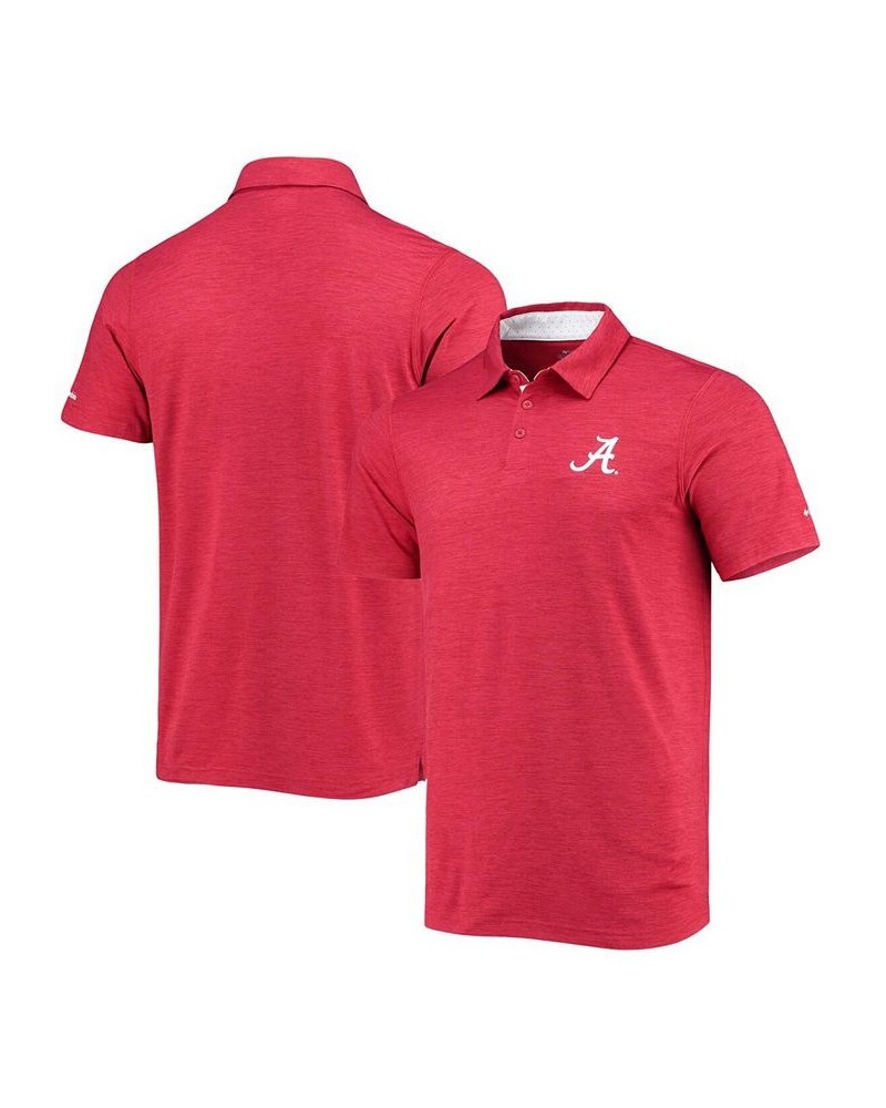 Men's Crimson Alabama Crimson Tide Tech Trail Space Dye Omni-Shade Polo $28.04 Polo Shirts