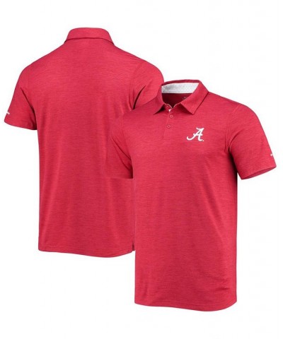 Men's Crimson Alabama Crimson Tide Tech Trail Space Dye Omni-Shade Polo $28.04 Polo Shirts