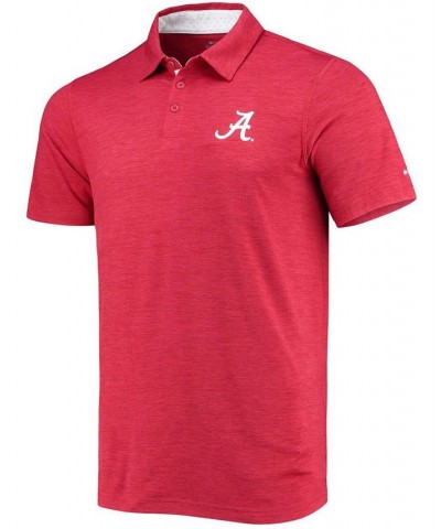 Men's Crimson Alabama Crimson Tide Tech Trail Space Dye Omni-Shade Polo $28.04 Polo Shirts