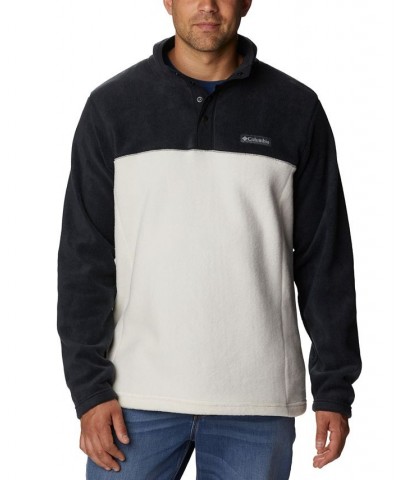 Men's Steens Mountain Half Snap Fleece White $24.20 Sweatshirt