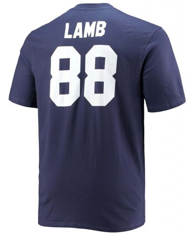 Men's Big and Tall Ceedee Lamb Navy Dallas Cowboys Player Name Number T-shirt $20.90 T-Shirts