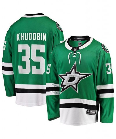 Men's Branded Anton Khudobin Kelly Green Dallas Stars Home Premier Breakaway Player Jersey $62.04 Jersey