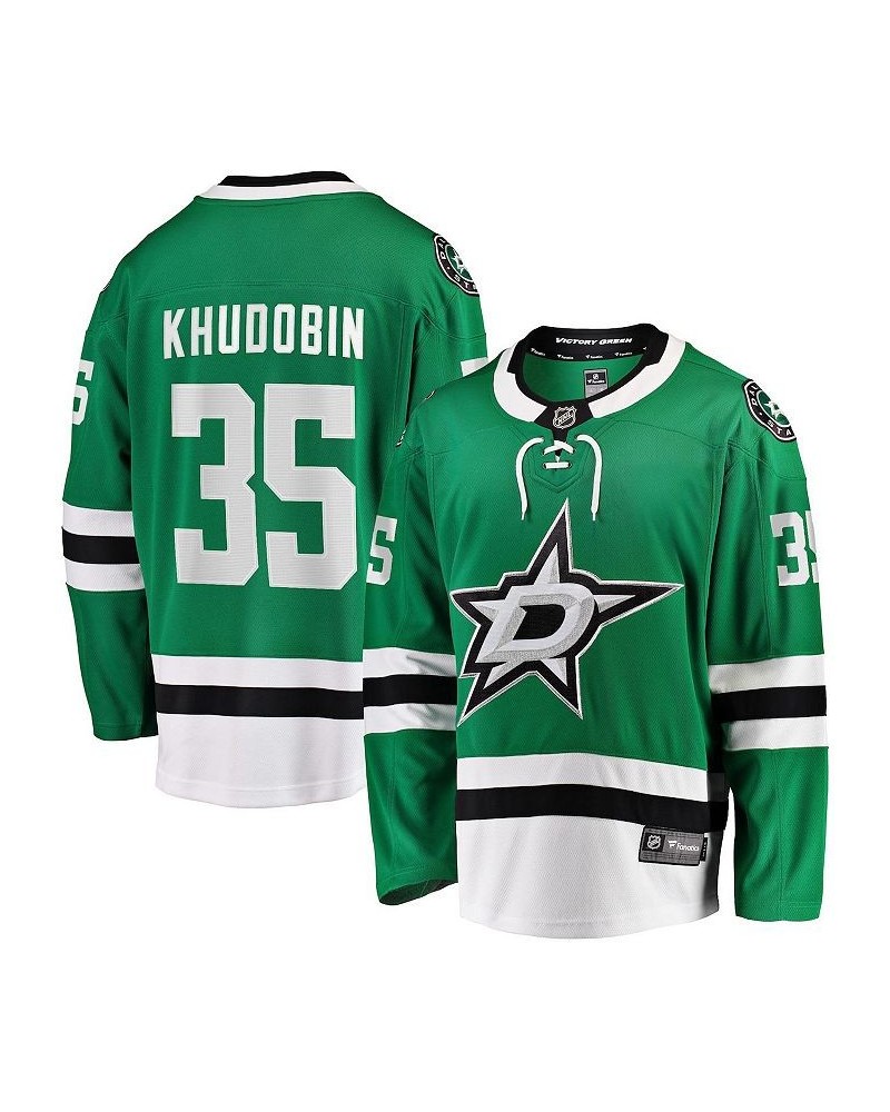 Men's Branded Anton Khudobin Kelly Green Dallas Stars Home Premier Breakaway Player Jersey $62.04 Jersey