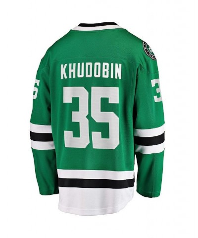 Men's Branded Anton Khudobin Kelly Green Dallas Stars Home Premier Breakaway Player Jersey $62.04 Jersey