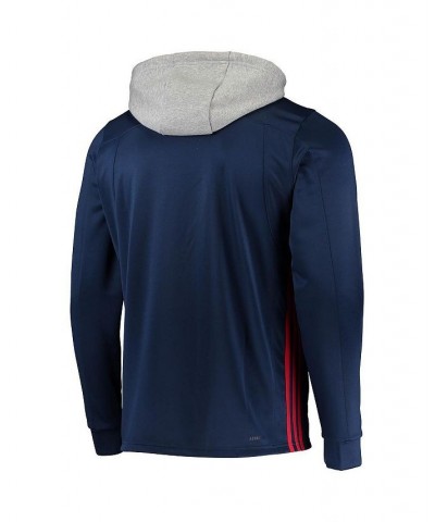 Men's Navy Washington Capitals Skate Lace Aeroready Pullover Hoodie $50.34 Sweatshirt