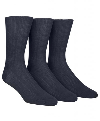 Dress Men's Socks, Non Binding 3 Pack Blue $10.39 Socks