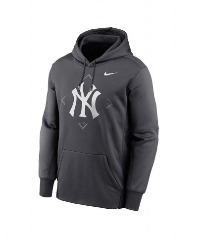 Men's Anthracite New York Yankees Bracket Icon Performance Pullover Hoodie $36.90 Sweatshirt