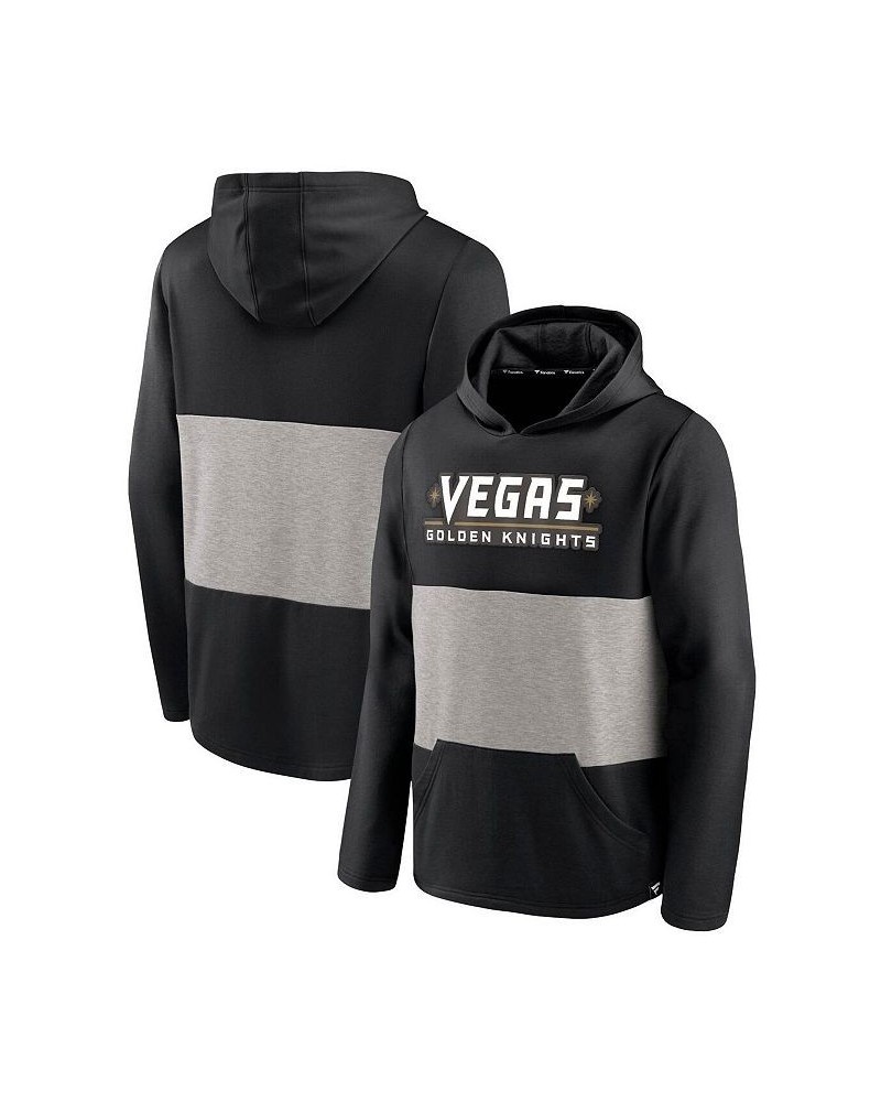 Men's Branded Black, Gray Vegas Golden Knights Prep Color Block Pullover Hoodie $31.00 Sweatshirt