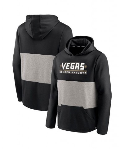 Men's Branded Black, Gray Vegas Golden Knights Prep Color Block Pullover Hoodie $31.00 Sweatshirt