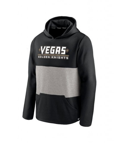 Men's Branded Black, Gray Vegas Golden Knights Prep Color Block Pullover Hoodie $31.00 Sweatshirt