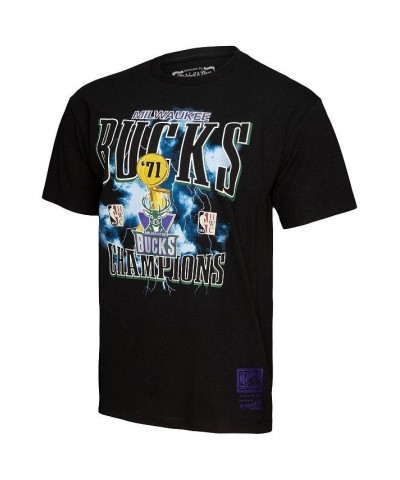 Men's Black Milwaukee Bucks Hardwood Classics Playoff Energy T-shirt $23.04 T-Shirts