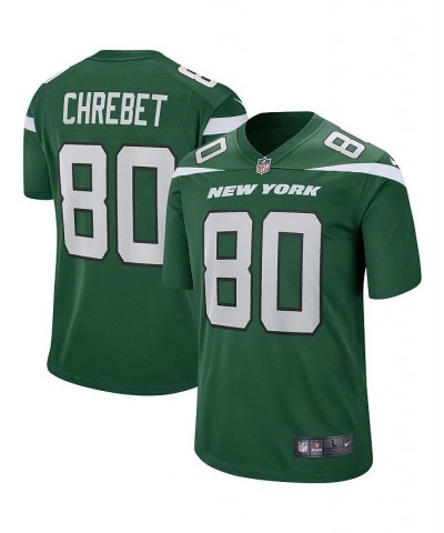 Men's Wayne Chrebet Gotham Green New York Jets Game Retired Player Jersey $34.24 Jersey