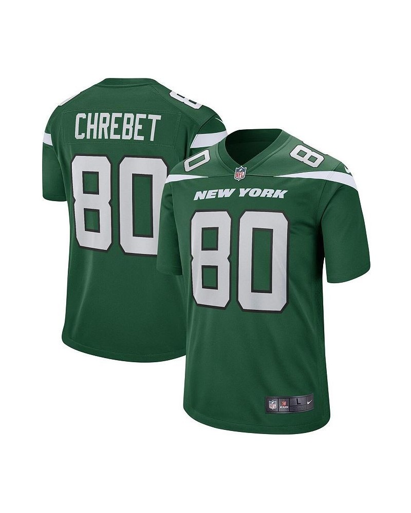 Men's Wayne Chrebet Gotham Green New York Jets Game Retired Player Jersey $34.24 Jersey