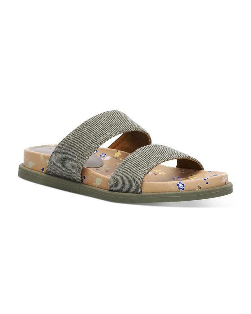 Women's Paimee Slide Sandals Green $38.27 Shoes