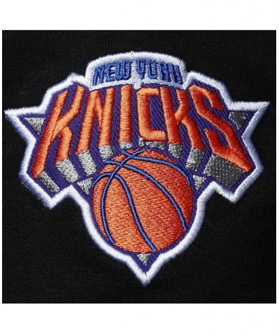 Men's Black, Blue New York Knicks Big and Tall Contrast Stitch Knit Shorts $19.00 Shorts