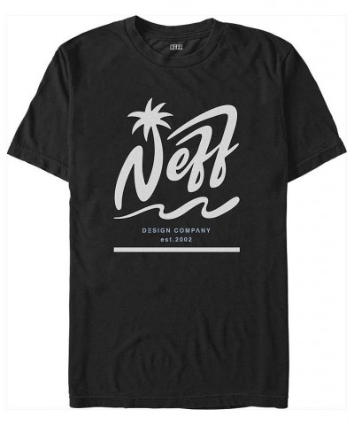 Men's NEFF Palm Short Sleeve T-shirt Black $16.45 T-Shirts