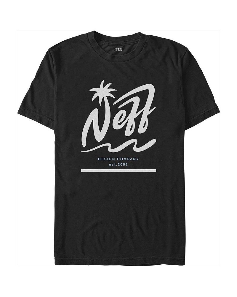 Men's NEFF Palm Short Sleeve T-shirt Black $16.45 T-Shirts