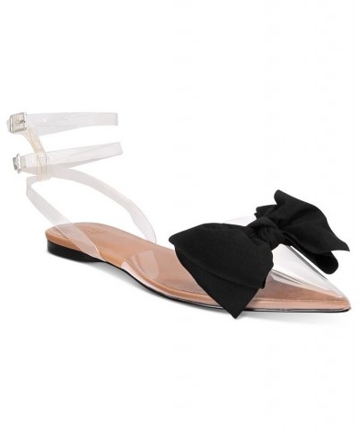 Women's Sudana Bow Detail Ankle Strap Flats Tan/Beige $49.30 Shoes