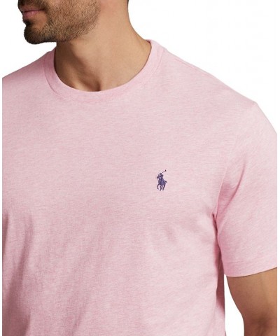 Men's Big & Tall Jersey Crewneck T-Shirt Pink $31.85 T-Shirts