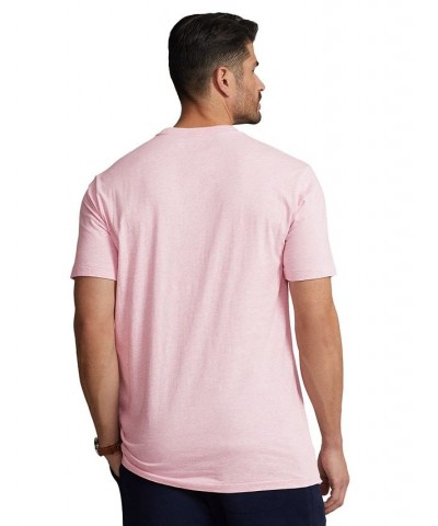 Men's Big & Tall Jersey Crewneck T-Shirt Pink $31.85 T-Shirts