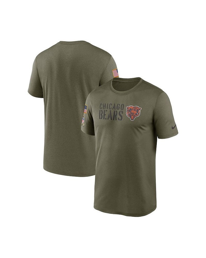 Men's Olive Chicago Bears 2022 Salute To Service Legend Team T-shirt $29.14 T-Shirts