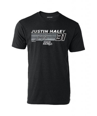 Men's Heather Charcoal Justin Haley Hot Lap T-shirt $16.80 T-Shirts