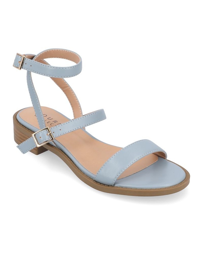 Women's Gigie Strappy Sandal Blue $39.60 Shoes