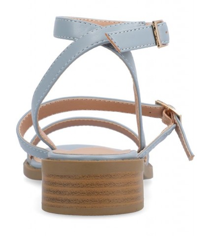 Women's Gigie Strappy Sandal Blue $39.60 Shoes