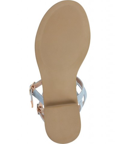 Women's Gigie Strappy Sandal Blue $39.60 Shoes