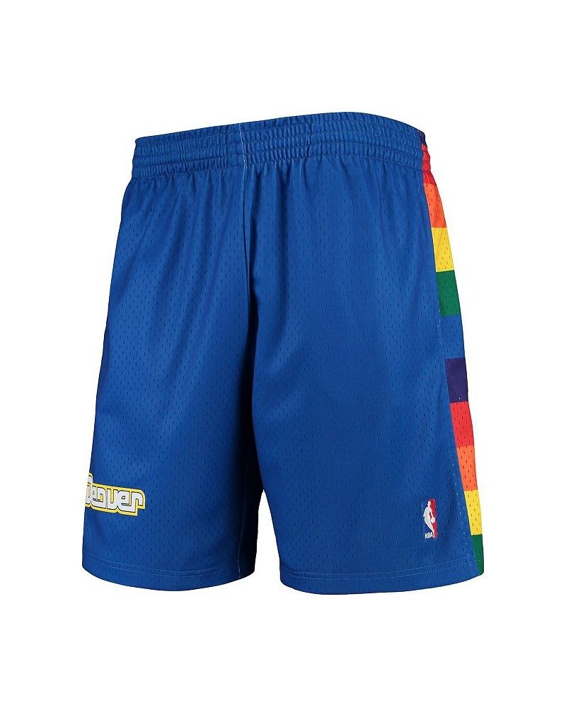 Men's Royal Denver Nuggets Hardwood Classics Team Swingman Shorts $36.90 Shorts