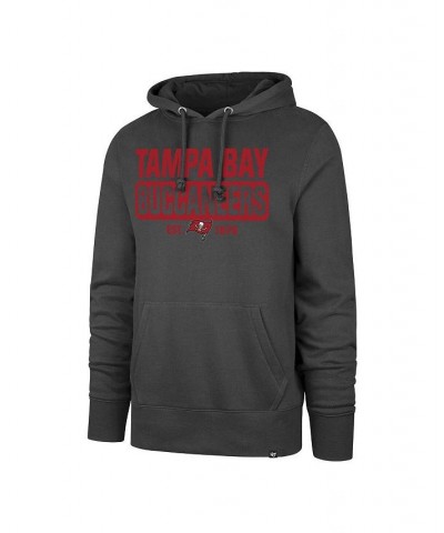 Men's Pewter Tampa Bay Buccaneers Box Out Headline Pullover Hoodie $31.39 Sweatshirt