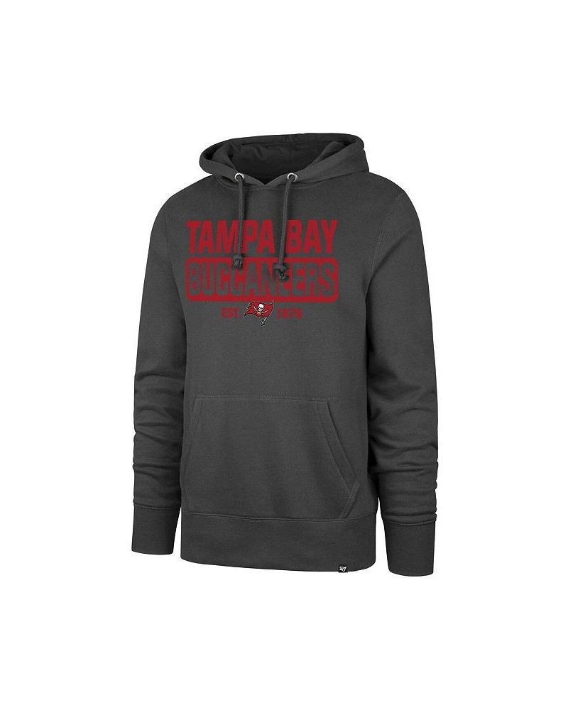 Men's Pewter Tampa Bay Buccaneers Box Out Headline Pullover Hoodie $31.39 Sweatshirt