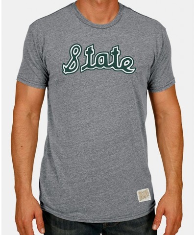 Men's Michigan State Spartans Tri-Blend Vault Logo T-Shirt $23.84 Tops