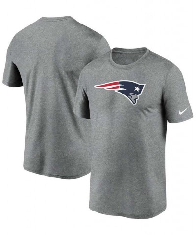 Men's Heather Charcoal New England Patriots Logo Essential Legend Performance T-shirt $23.50 T-Shirts