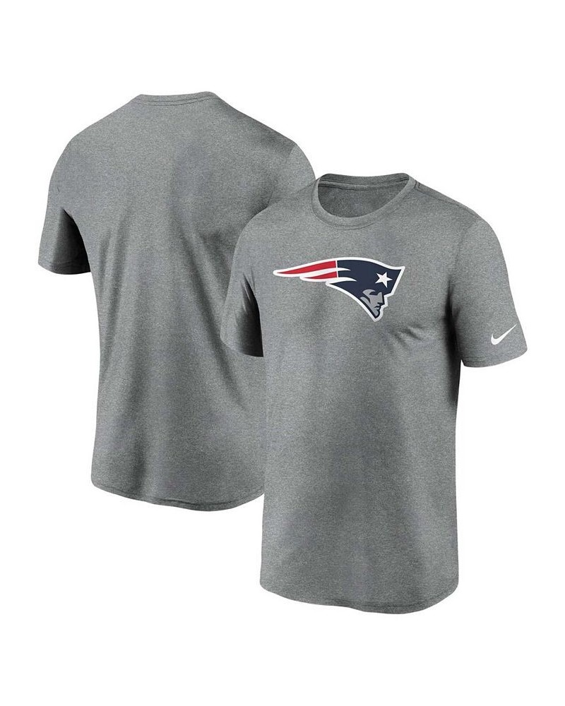 Men's Heather Charcoal New England Patriots Logo Essential Legend Performance T-shirt $23.50 T-Shirts