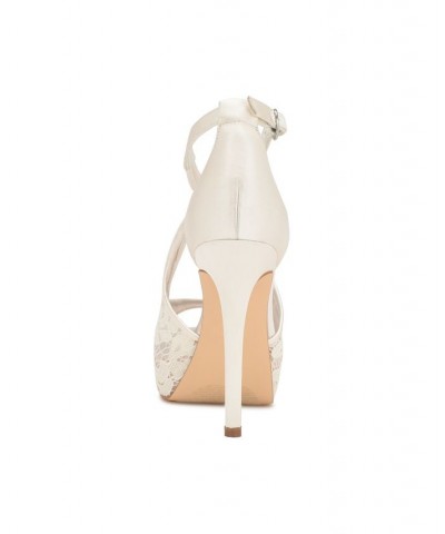 Women's Hanyap Platform Dress Sandals White $53.55 Shoes