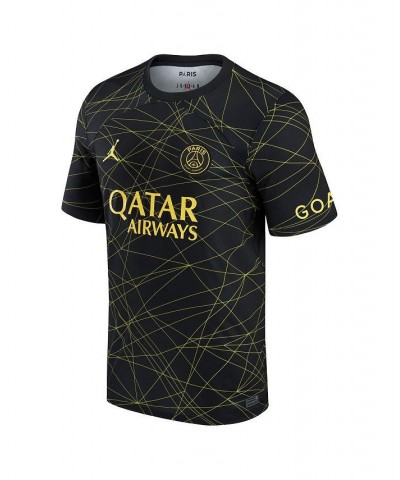 Men's Brand Black Paris Saint-Germain 2022/23 Fourth Breathe Stadium Replica Jersey $35.70 Jersey