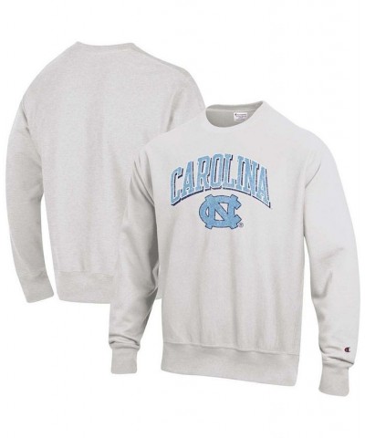 Men's Gray North Carolina Tar Heels Arch Over Logo Reverse Weave Pullover Sweatshirt $44.19 Sweatshirt