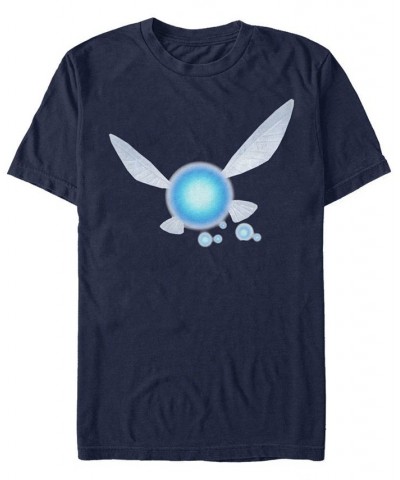 Nintendo Men's Zelda Ocarina of Time Navi Logo Short Sleeve T-Shirt Blue $16.80 T-Shirts